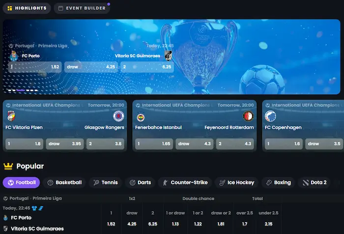 BetSpino Casino sport